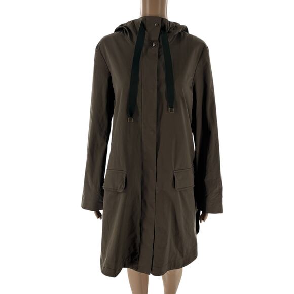 Cuyana Brown Hooded Coat - Picture 3 of 12